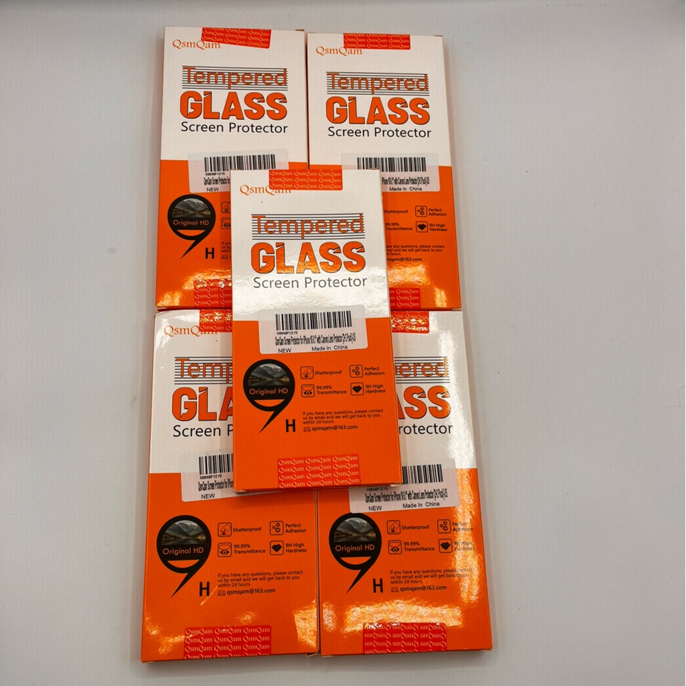 QsmQam 2 Pack Screen Protector for iPhone 16 6.1 In Transparent BULK Lot 5 Boxes
